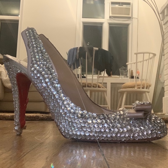 Christian Louboutin with Custom Crystal Design - Picture 2 of 5
